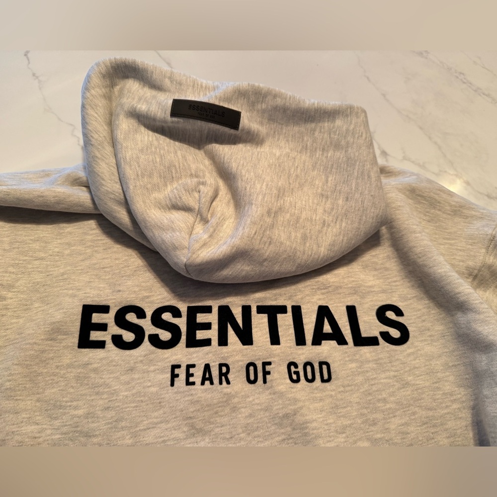 Fear of God Essentials Heather Gray Pullover